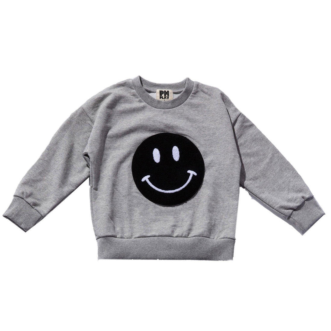 Petite Hailey Grey Smile Sweatshirts