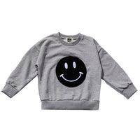 Petite Hailey Grey Smile Sweatshirts