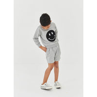 Petite Hailey Grey Smile Sweatshirts