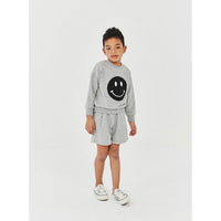 Petite Hailey Grey Smile Sweatshirts