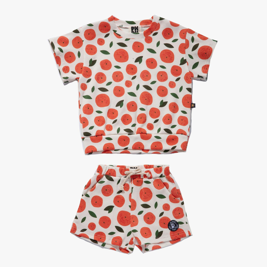 Petite Hailey Ivory Oranges Sweatshirt Set