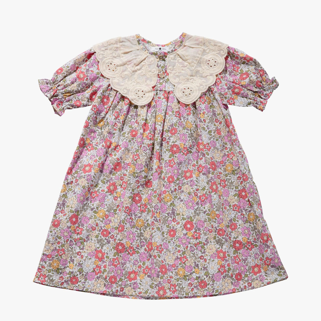 Petite Hailey White Collar Dress