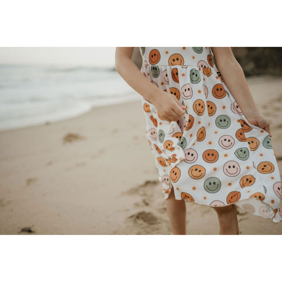 Petite Hailey Smile Print Dress
