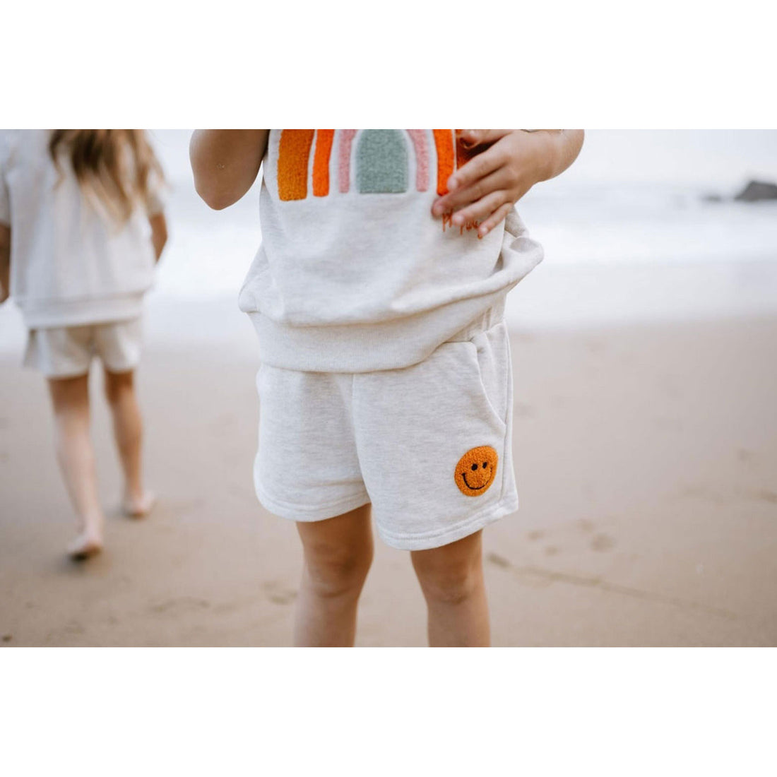 Petite Hailey Rainbow Patch Sweatshirt Set