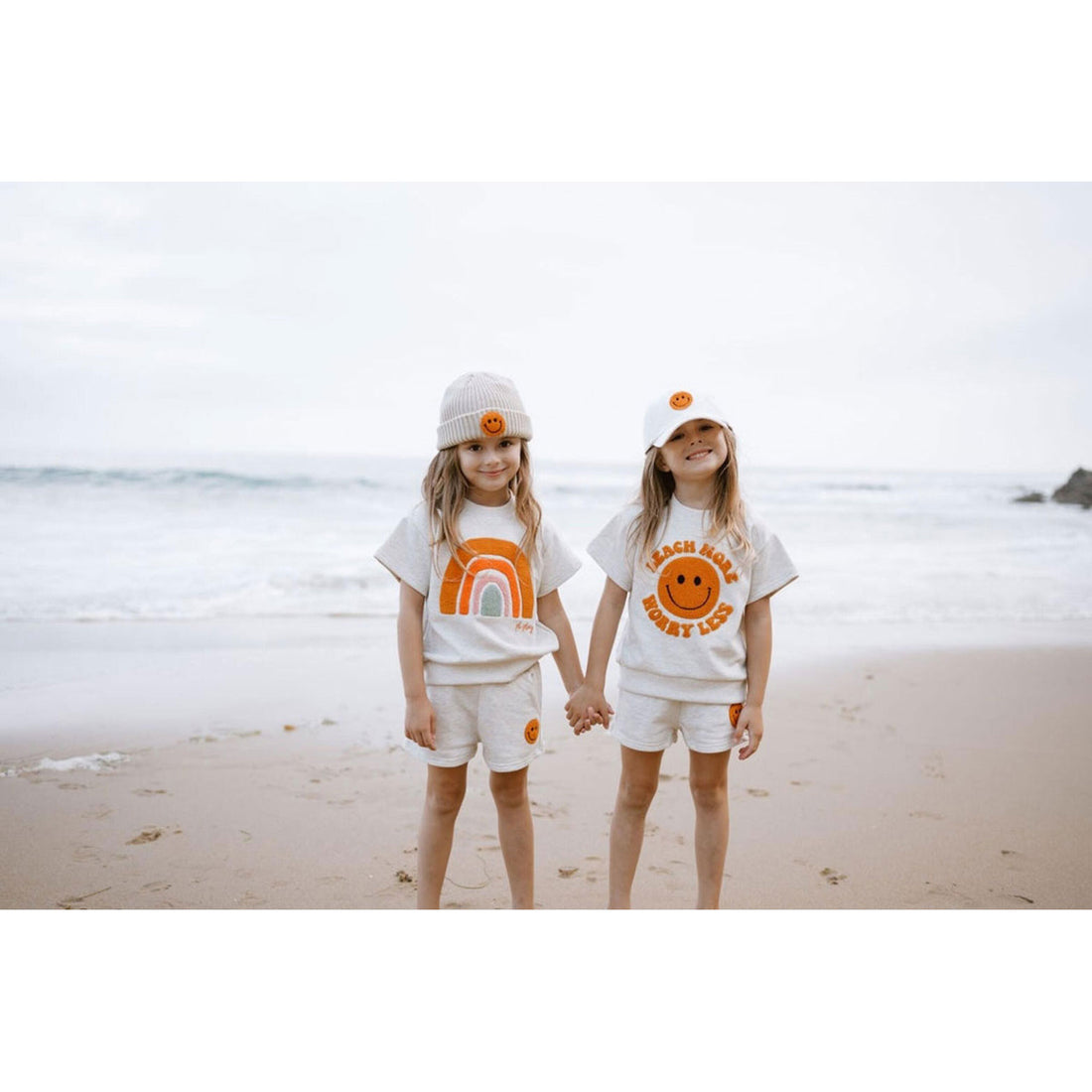 Petite Hailey Rainbow Patch Sweatshirt Set