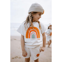 Petite Hailey Rainbow Patch Sweatshirt Set