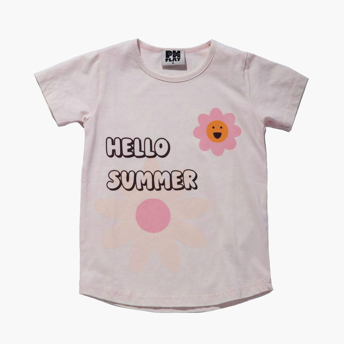 Petite Hailey Pink Acid Washing Tshirt