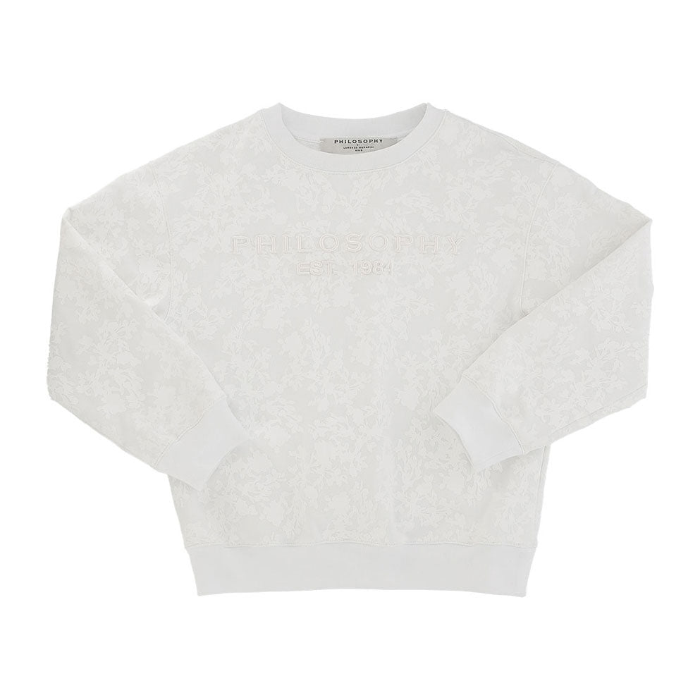 Philosophy White Crewneck Sweatshirt