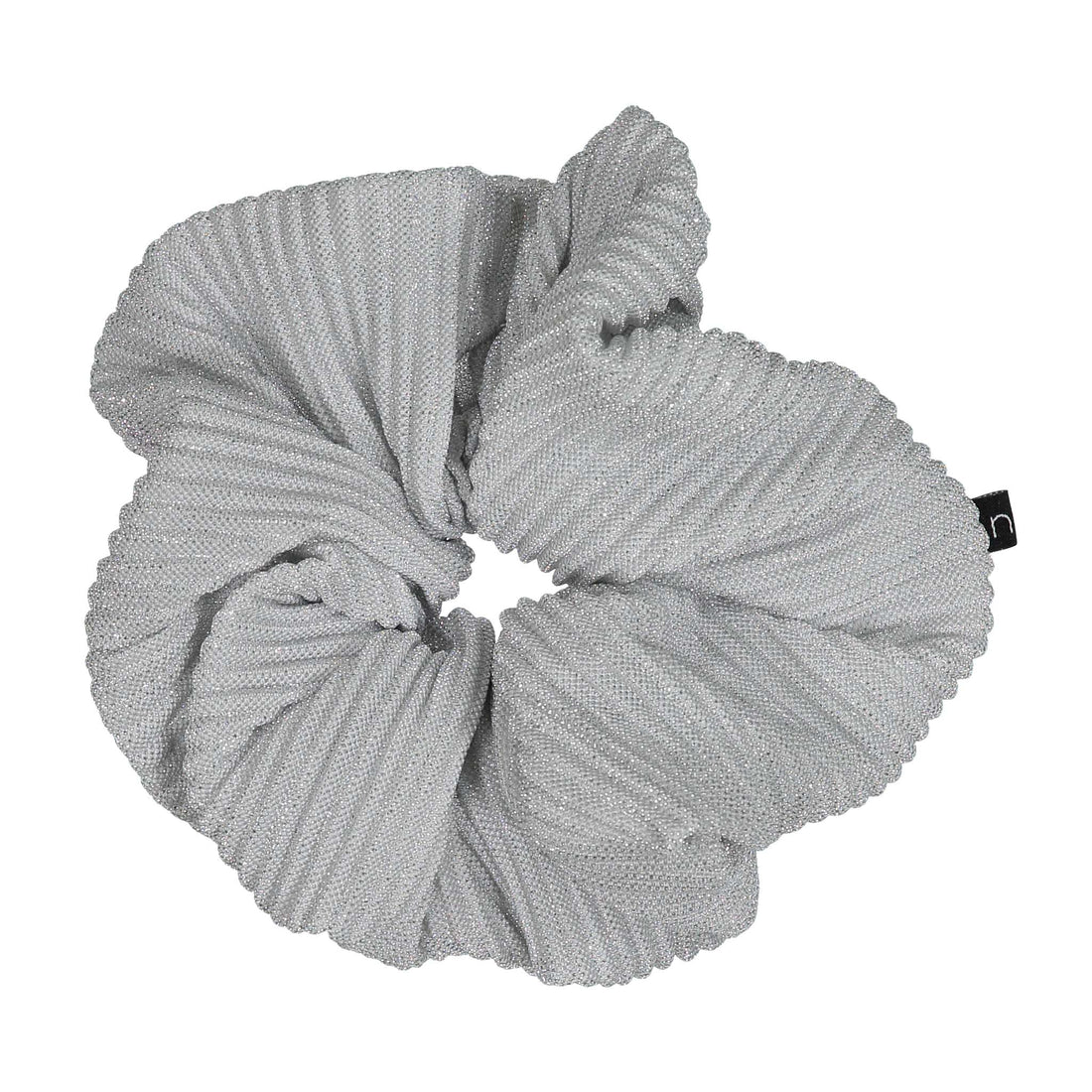 Knot Hairbands Pleated Scrunchie // Silver