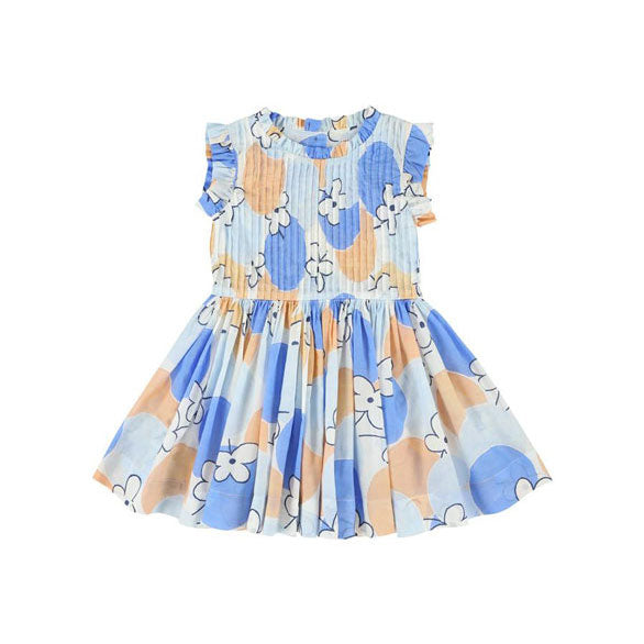 Morley Bleu Floral Polly Chest Pleat Dress