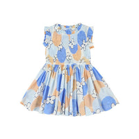 Morley Bleu Floral Polly Chest Pleat Dress
