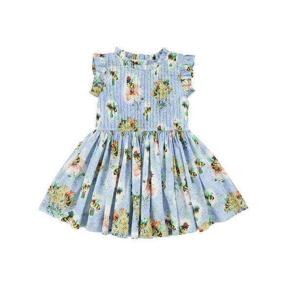 Morley Bleu Polly Honeybee Chest Pleat Dress