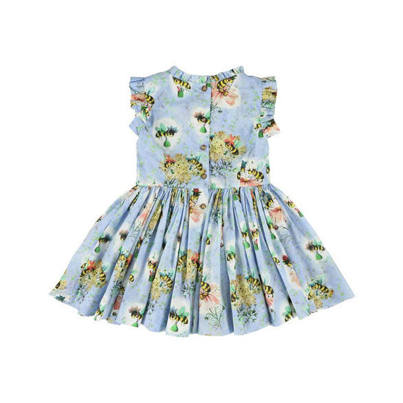 Morley Bleu Polly Honeybee Chest Pleat Dress