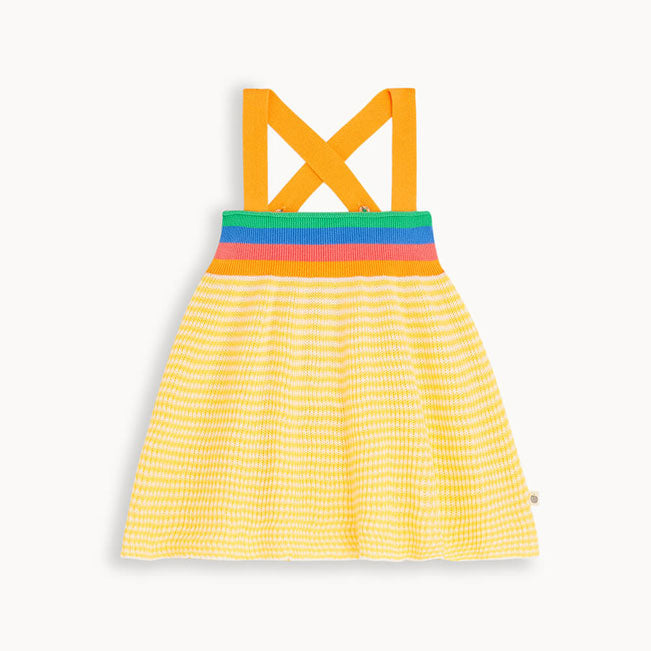 The Bonnie Mob Yellow Knitted Sun Dress