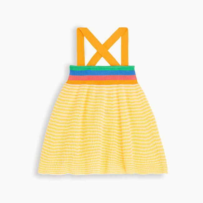The Bonnie Mob Yellow Knitted Sun Dress