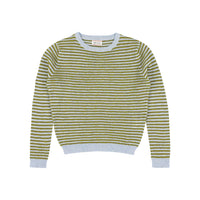Morley Clear Sky Stripe Possum Cricket Sweater