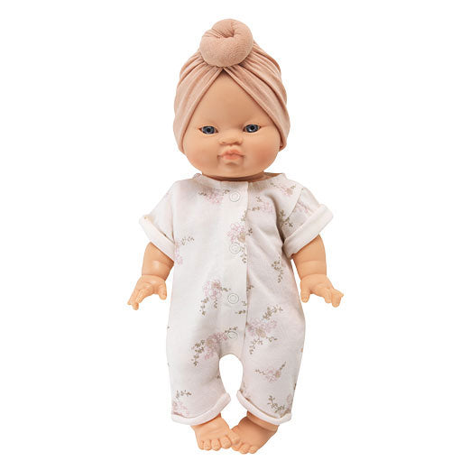 Bonjour Little Doll Outfit Pansies/Nude