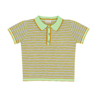Morley Clear Sky Stripe Cricket Polo