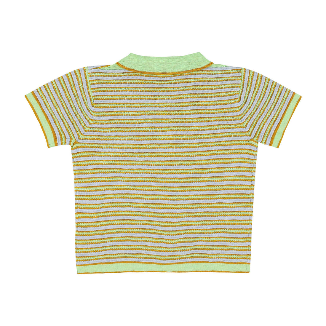 Morley Clear Sky Stripe Cricket Polo