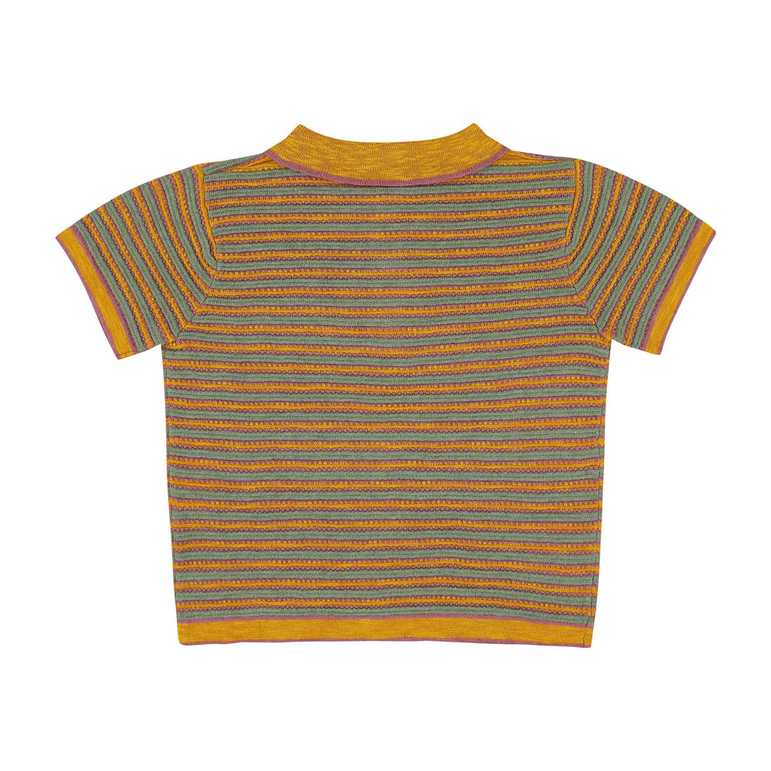 Morley Kurkuma Stripe Cricket Polo