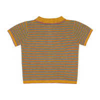 Morley Kurkuma Stripe Cricket Polo