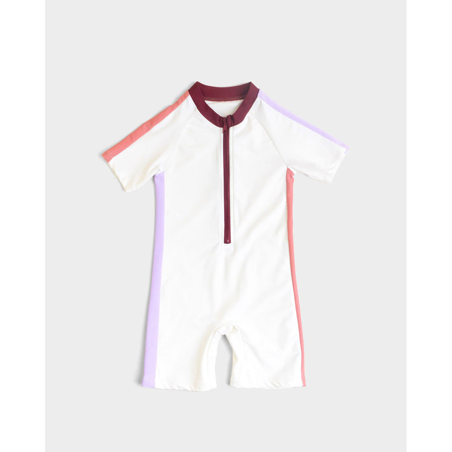 Bonnie and the Gang White Multicolor Jools Uv Swim Jumpsuit