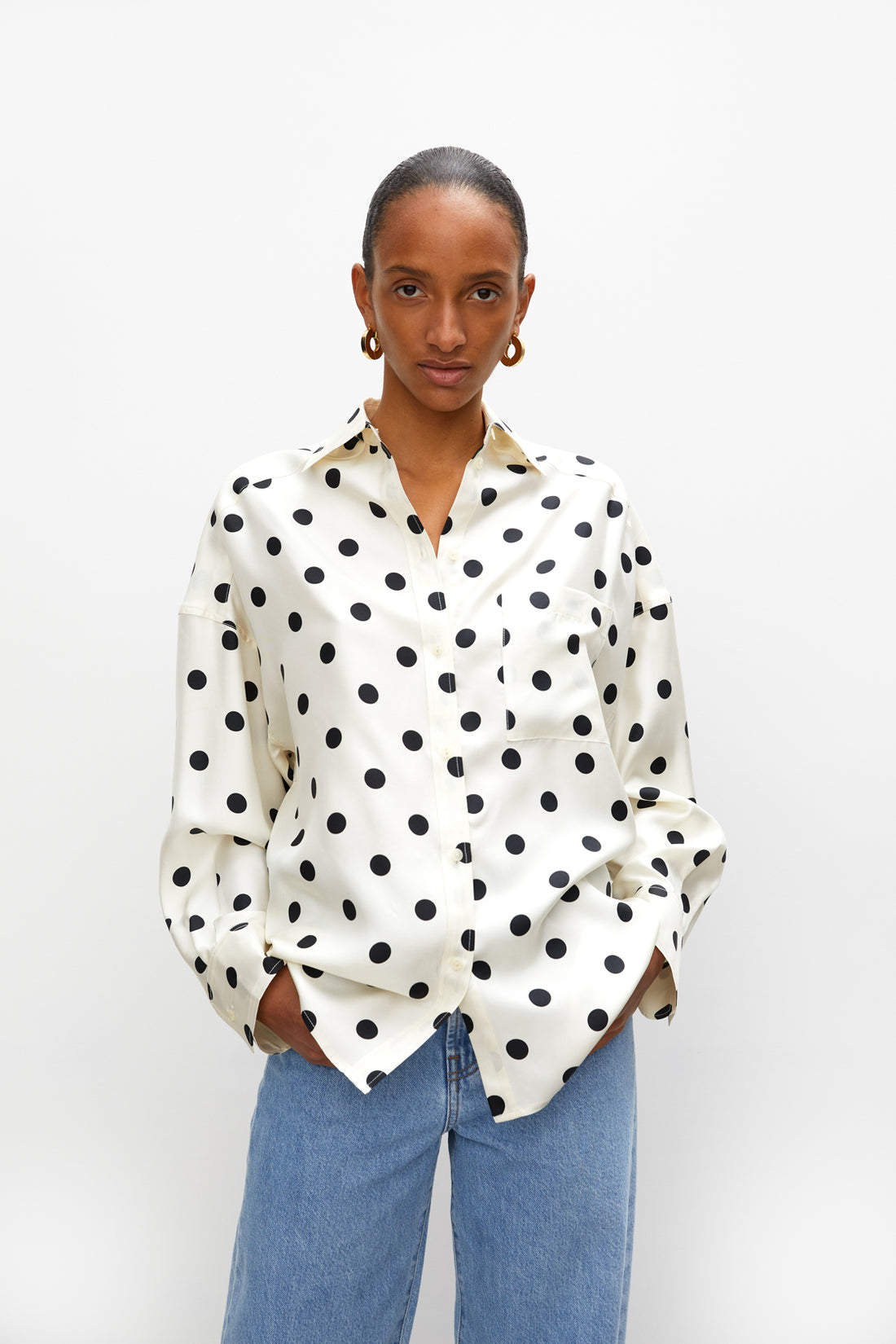 Rohe Maxi Dot Charlie Blouse