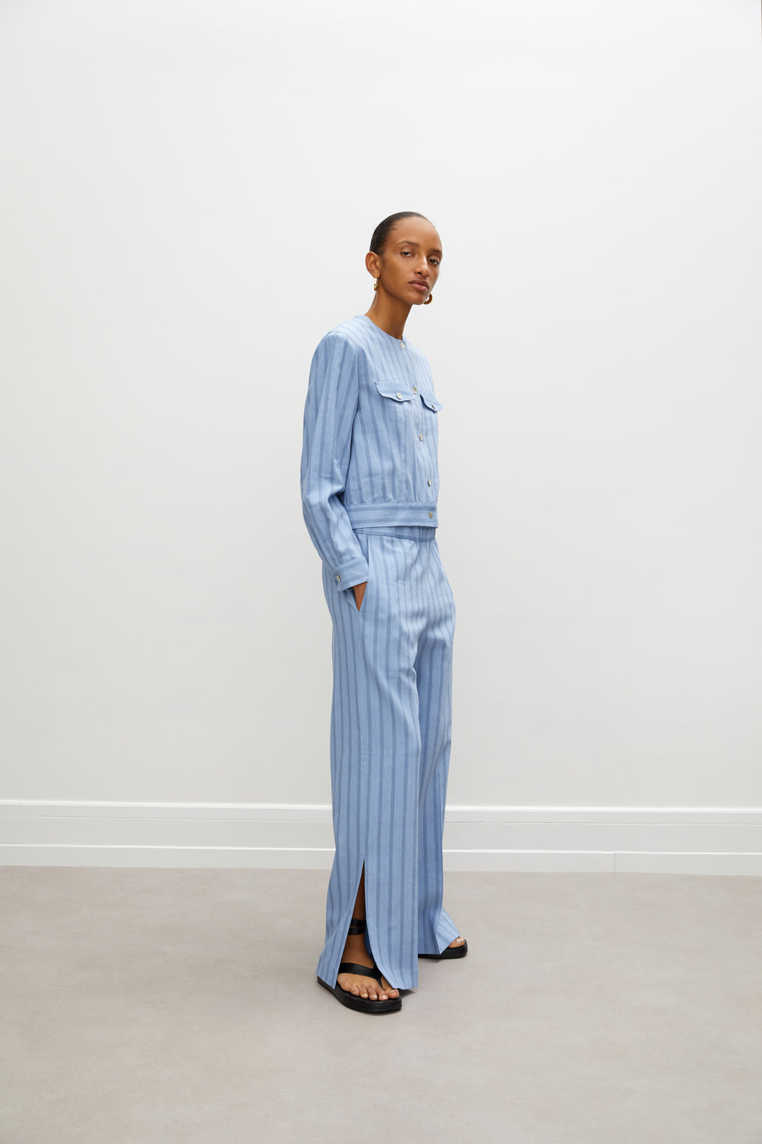 Rohe Resort Stripe Evy Blouse