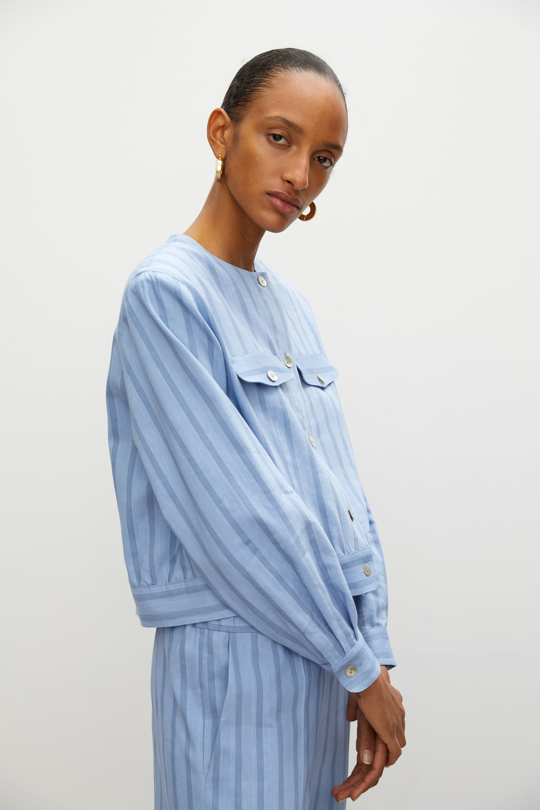 Rohe Resort Stripe Evy Blouse