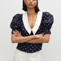 Rohe All Over Dot Mima Blouse