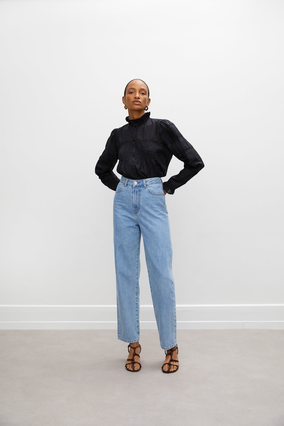 Rohe Black Rosie Blouse
