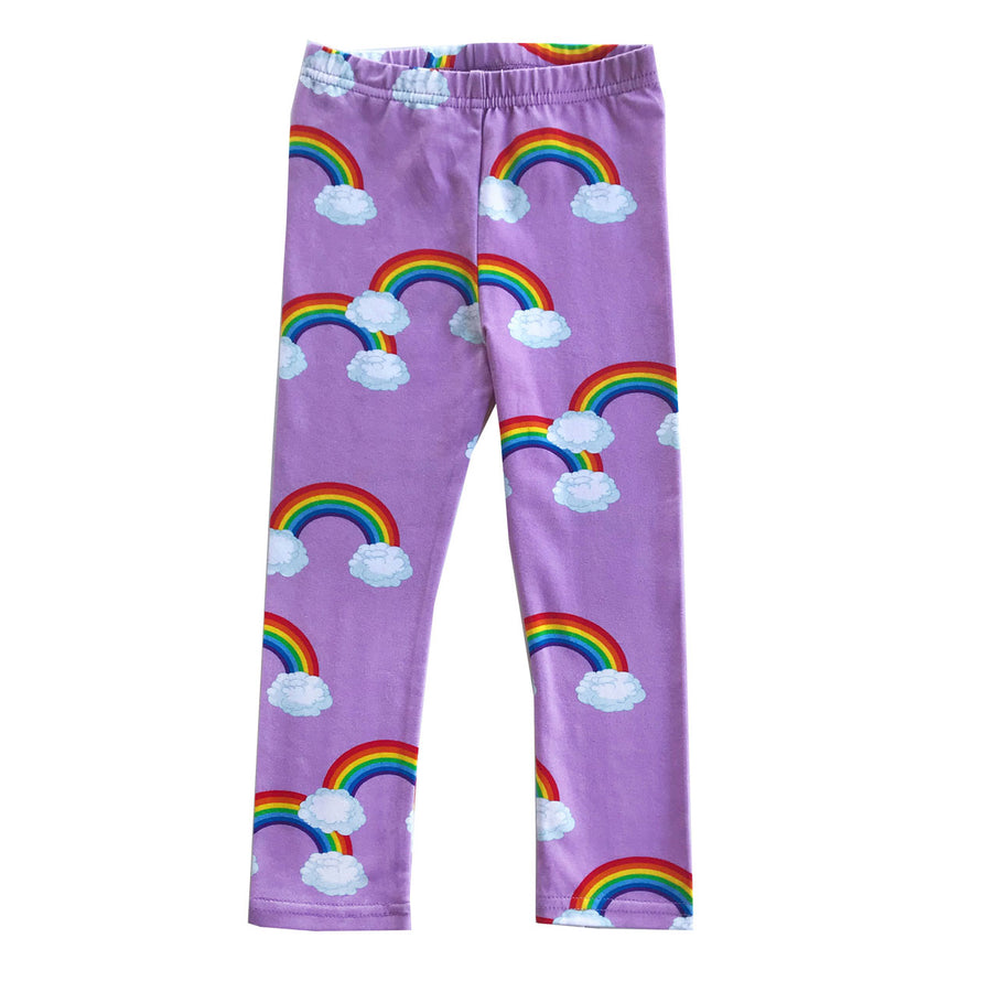 Romey Loves Lulu Purple Rainbow Leggings