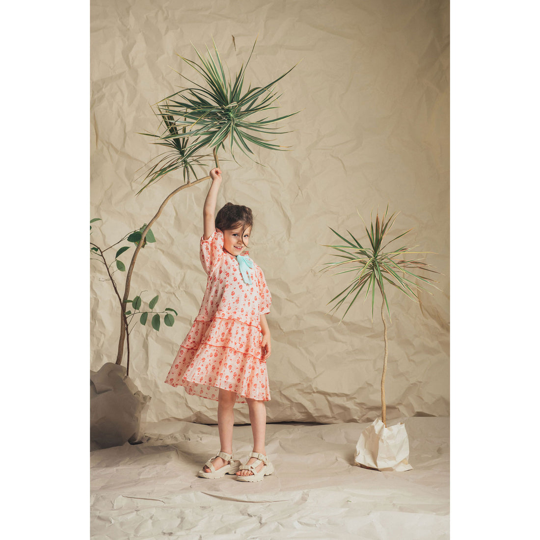 Paade Mode Pink Floral Chiffon Violetta Dress
