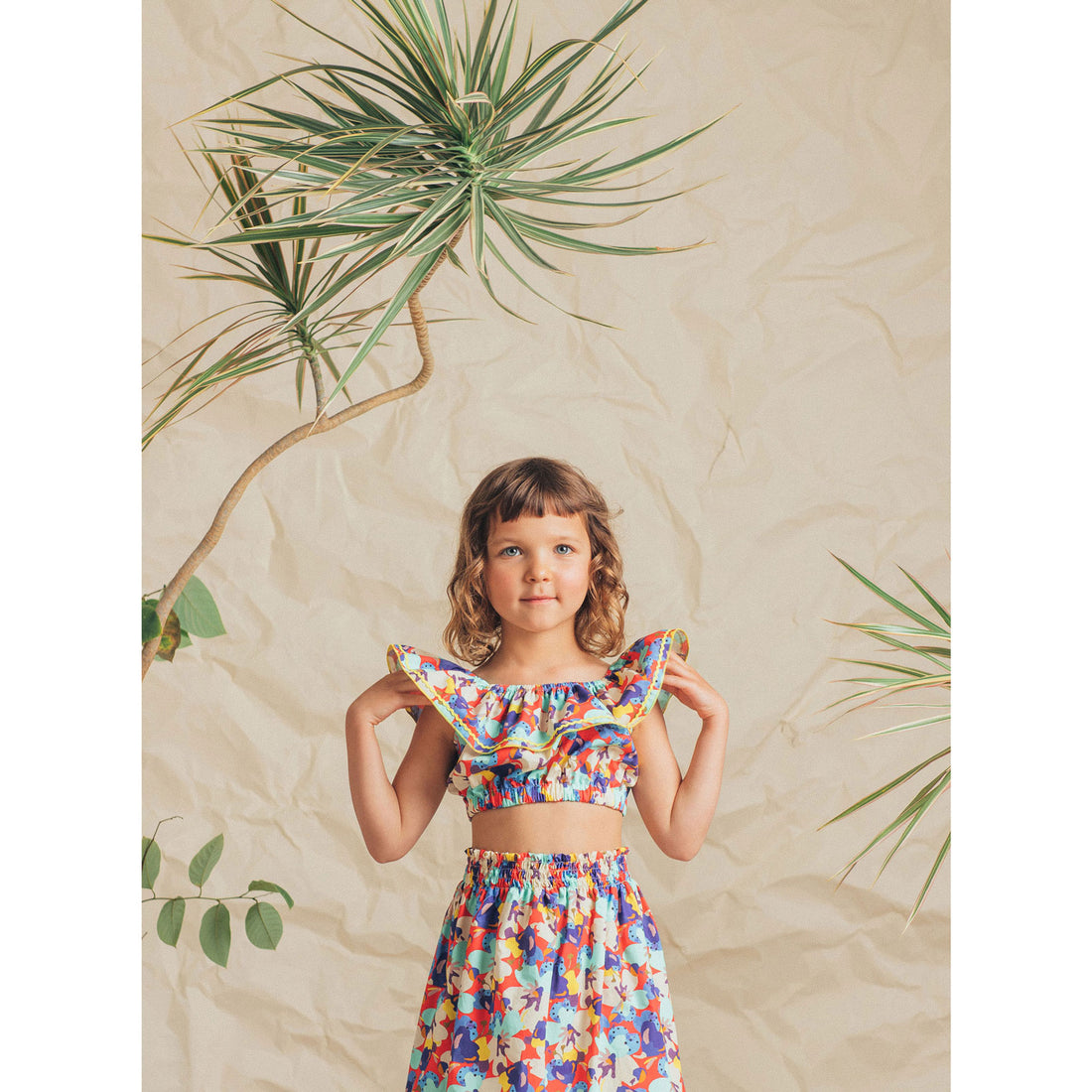 Paade Mode Chamela Floral Bloom Cropped Top