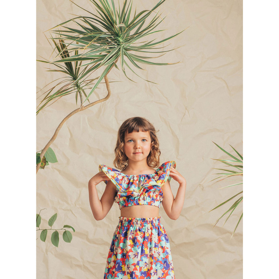 Paade Mode Chamela Floral Bloom Cropped Top