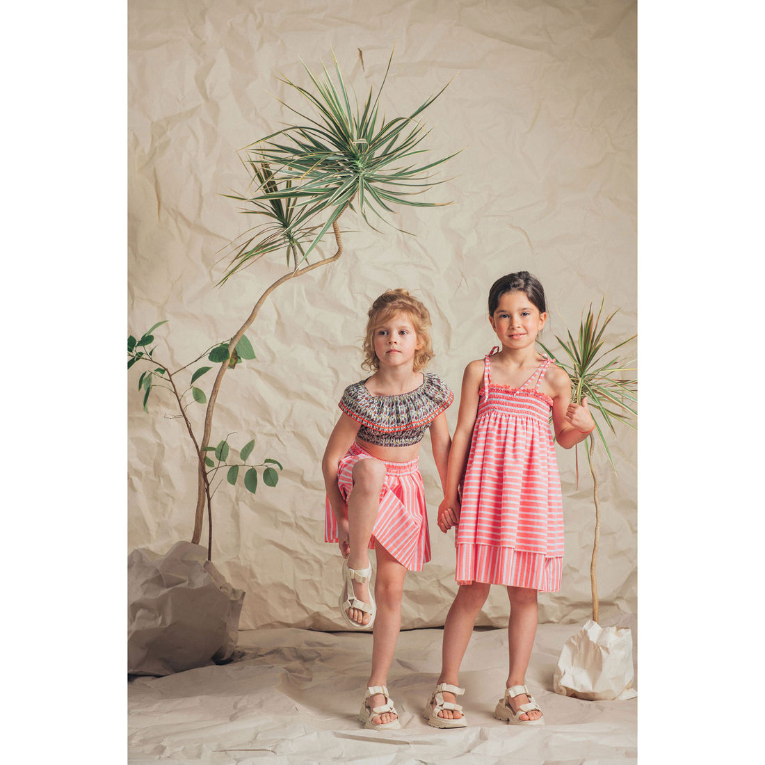 Paade Mode Red Stripe Clover Dress