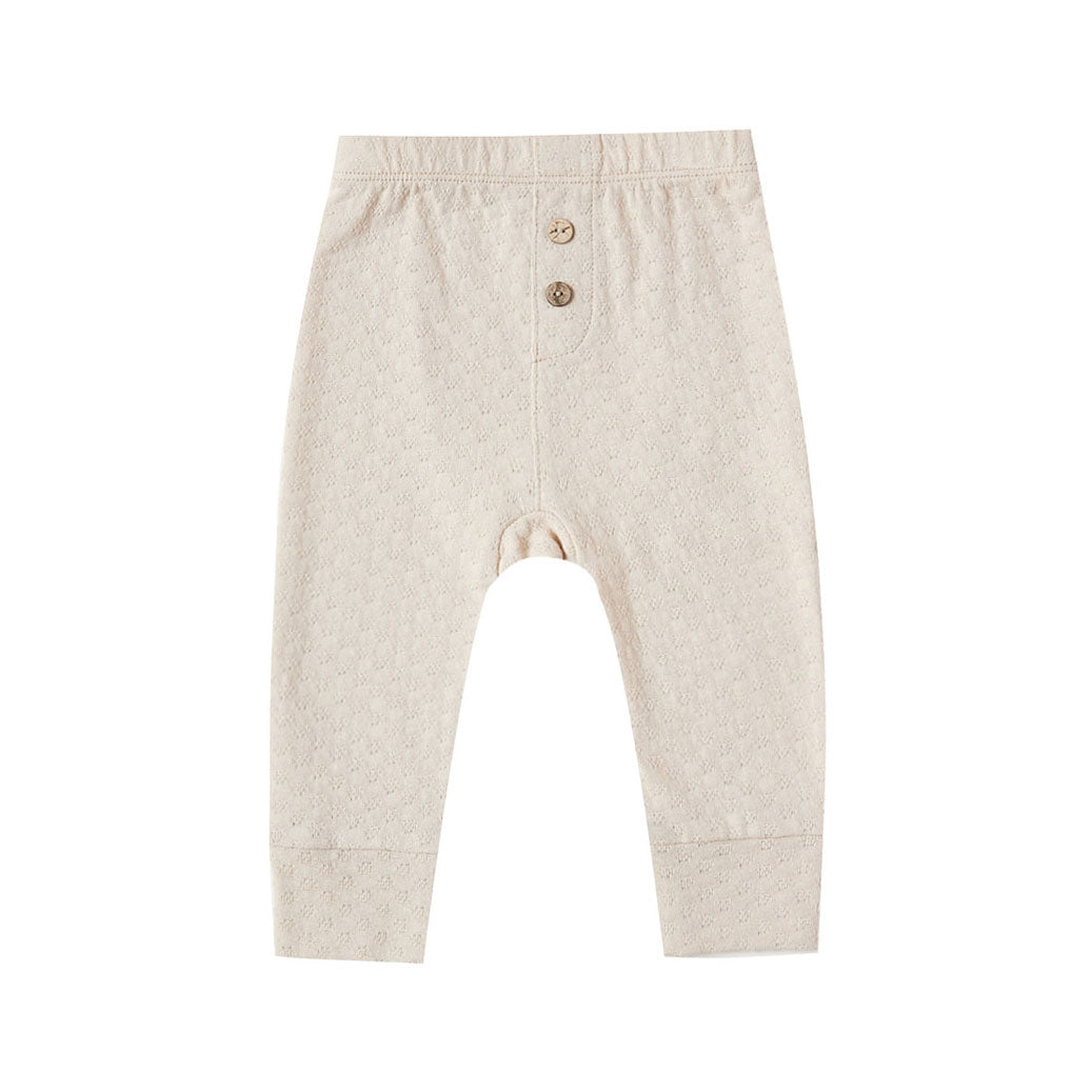 Quincy Mae Natural Pointelle Pajama Pants