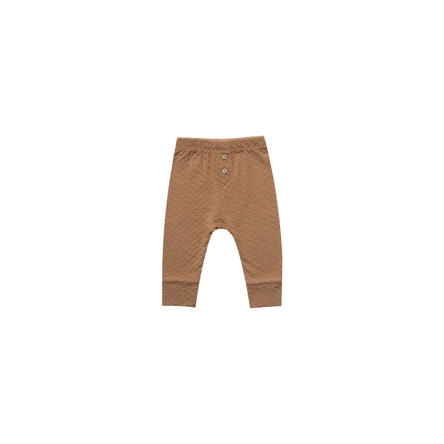 Quincy Mae Copper Organic Pointelle Pajama Pants