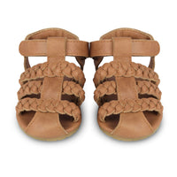 Donsje Camel Classic Leather Pam Sandals