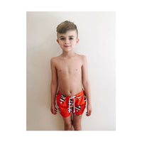 Hugo Loves Tiki Red Ice Cream Swim Trunks