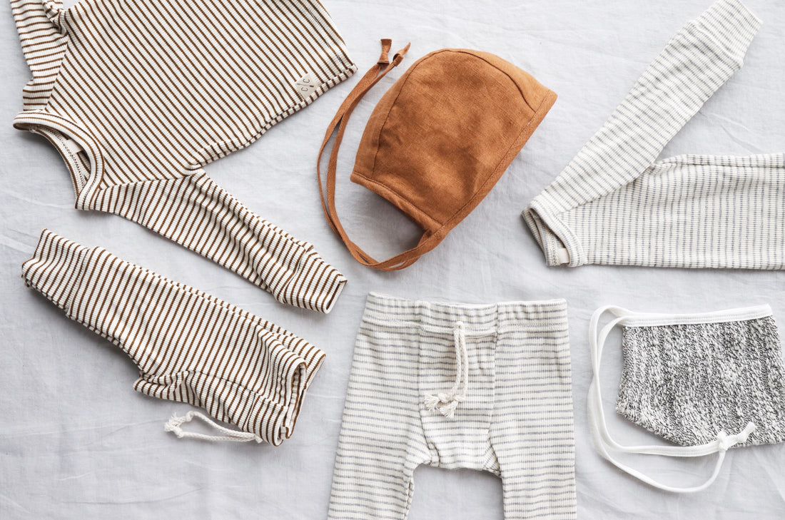 Briar Baby Rust Linen Bonnet