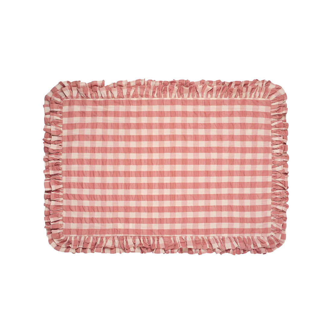 Little Cotton Clothes Sorbet Seersucker Gingham Pillowcase