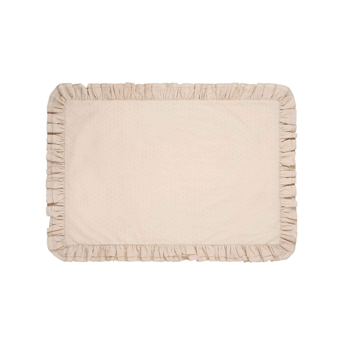 Little Cotton Clothes Oat Swiss Dot Pillowcase