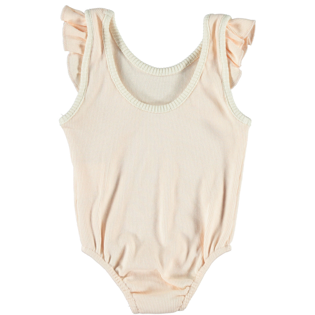 Piupiuchick Light Salmon Ribbed Bodysuit