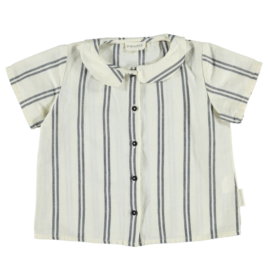 Piupiuchick Navy Stripes Peter Pan Collar Blouse