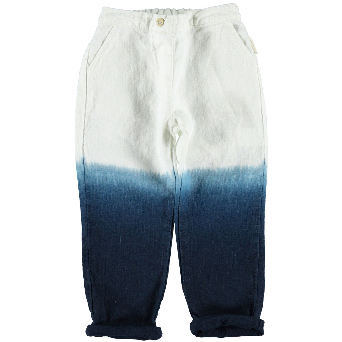 Piupiuchick Navy Tie Dye Linen Trousers