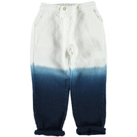 Piupiuchick Navy Tie Dye Linen Trousers