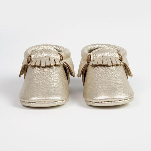 Freshly Picked Platinum Moccasins