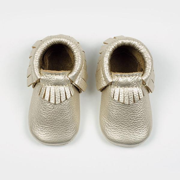 Freshly Picked Platinum Moccasins