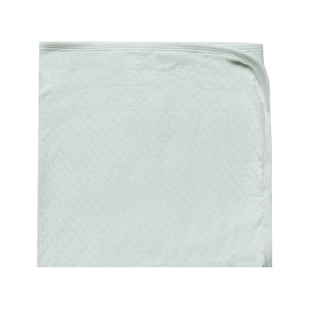 Quincy Mae Sea Glass Pointelle Baby Blanket